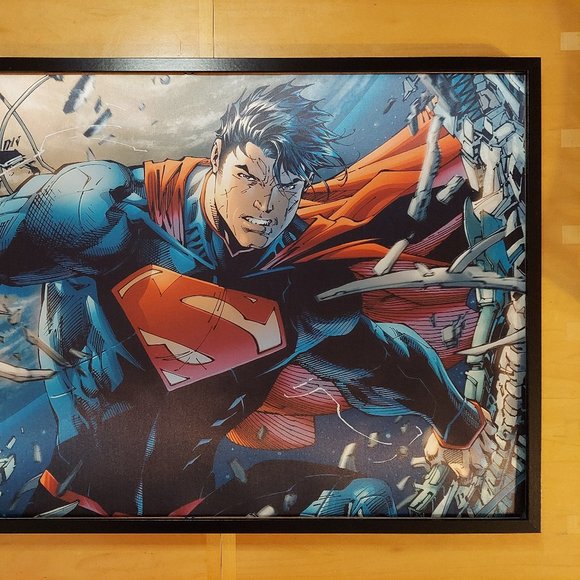 Superman silk canvas Fabric Poster (36" x 24") - Picture 3 of 3